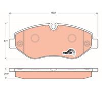 TRW GDB1747 Brake pad set
