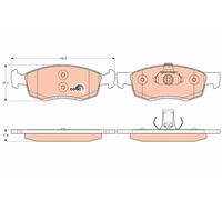 TRW GDB1749 Brake pad set