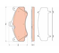 TRW GDB1817 Brake pad set