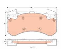 BRAKE PAD SET DISC BRAKE GDB1911 FOR AUDI CREC/CMDA/CTUB/CGXC 3.0L 6cyl A8