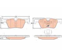 TRW Brake Pads GDB1919 For BMW 1 Series F21 Rear 2012 1.6 100kW 134