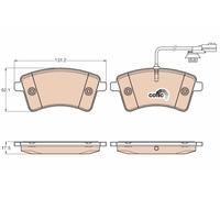 TRW Brake Pad Set GDB1941 - Disc Brake for Renault Kangoo, Kangoo Rapid, Kangoo Be Bop
