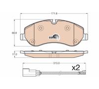 BRAKE PAD SET DISC BRAKE GDB1967 FOR FORD TRANSIT/V363/Van/Platform/Chassis 2.2L