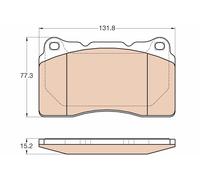 Brake pads GDB2007 TRW for RENAULT VOLVO