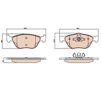 Genuine TRW Rear Disc Brake Pads - GDB2067