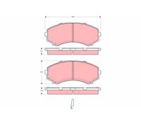TRW Brake Pads GDB3254 Mitsubishi Pajero (V80/V90) (2007->) 3.2 - 125Kw 169C