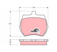 TRW GDB332 Brake pad set