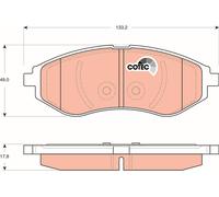 TRW GDB3330 Brake pad set