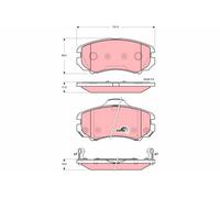 TRW Brake Pad Set GDB3386 – Disc Brake for KIA & Hyundai