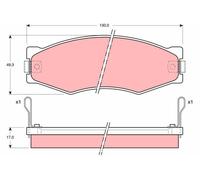 Genuine TRW Front Disc Brake Pads - GDB367