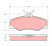 TRW Brake Pads GDB399 Volkswagen Transporter T3 Bus (25) (1979->) 1.6 -