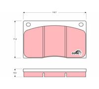 TRW GDB585 Brake pad set