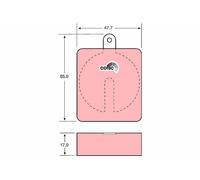 TRW Brake Pad Set GDB704 - Disc Brake - Fits Jaguar & Lancia