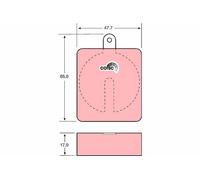 TRW Brake Pad Set GDB704 - Disc Brake - Fits Jaguar & Lancia