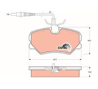 TRW Brake Pads GDB793 Peugeot 405 Sedan (1987->) 1.4 - 47Kw 63Hp