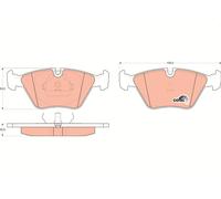 TRW Brake Pads GDB916 For BMW 3 Series Sedan (E36) M3 3.2 236 kW 321 hp