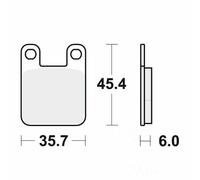 TRW Automotive AfterMarket MCB535EC Motorcycle Brake Pad, silber