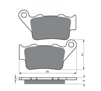 Trw Brake Pads MCB672RSI Fits Brembo Rear GasGas Harley Davidson Victory