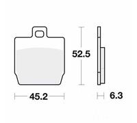 TRW Brake Pads MCB701EC Fits Yamaha NS 50 2013-2020