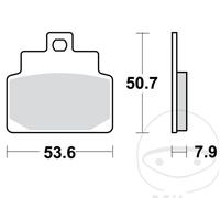 TRW Brake Pads MCB709EC fits Aprilia Leonardo SR Habana Mojito Compay 125