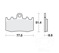 TRW Brake Pad Set MCB748 Front Organic Fits BMW