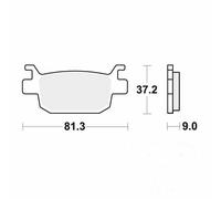 TRW Brake Pads MCB806SRM Fits Honda SH 125 2009-2016
