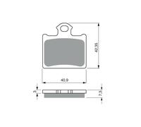 TRW MCB831EC Brake pad set
