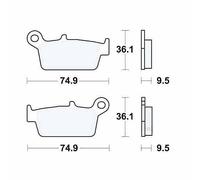 TRW MCB575EC Brake pad set