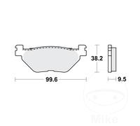 TRW Brake Pads rear MCB731 1 Set Fit Yamaha XV 950 R 2014-2017