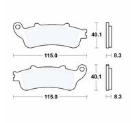 Motorcycle Brake Pads Set Rear MCB705SH TRW Sinter Street Genuine Top Quality