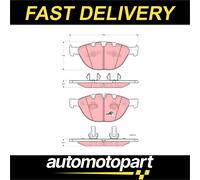 TRW Brake Pads Set Front GDB1558 34116770575 0300361 6764312 6763652 6768287 New