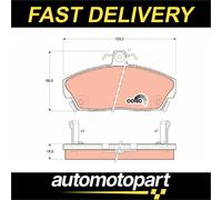 TRW Brake Pads Set Front GDB496 45022S74E50 45022ST3E10 45022ST3E01 45221SK3E01