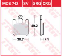 TRW Brake-Pads Sinter With Abe MCB 742 SV