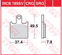 TRW Brake-Pads Sinter With Abe MCB 789 SV -