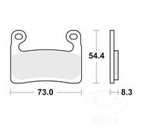 TRW Brake Pads Sintered Carbon SCR front MCB901SCR For BMW S 1000 XR 2019-2024