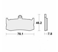 TRW Brake Pads Sintered CRQ MCB816CRQ Fits Triumph Daytona 675 2009-2017