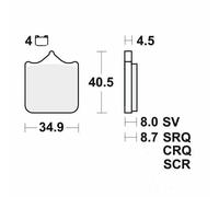 New Brake Pad Set, disc brake for BMW MOTORCYCLES:S