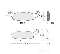 Motorcycle Brake Pads Set MCB681SV TRW Sinter Street Genuine Top Quality New