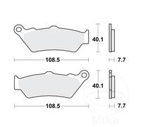 TRW Brake Pads Sintered Front SV 1 Set MCB6 Fits Husqvarna TR 650 Strada 2013