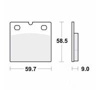 TRW Brake Pads Sintered MCB533SV Fits BMW R 100 1986-1996
