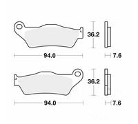 TRW Brake Pads Sintered MCB648SV Fits Royal Enfield Himalayan 411 2017-2022