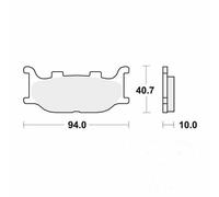 Trw Mcb666sv Sintered Brake Pads Orange