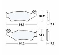 TRW Brake Pad Set MCB669SV - Sintered; Fits Honda, Kawasaki, Yamaha, Gas Gas, HM-Moto