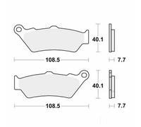 Motorcycle Brake Pads Set Front MCB671SV TRW Sinter Street Genuine Top Quality