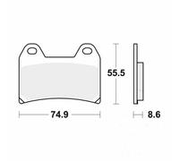 Motorcycle Brake Pads Set Front MCB683SV TRW Sinter Street Genuine Top Quality