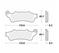 Motorcycle Brake Pads Set Front MCB704SV TRW Sinter Street Genuine Top Quality