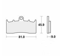 Motorcycle Brake Pads Set Front MCB736SV TRW Sinter Street Genuine Top Quality