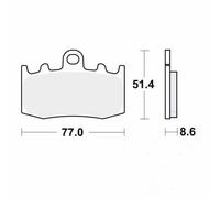 TRW Motorcycle Front Brake Pads Set MCB748SV – Sintered Street – Genuine – Orange