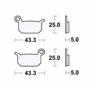 TRW MCB750SI Brake pad set
