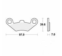 TRW Lucas Brake pad Sinter Offroad MCB761SI